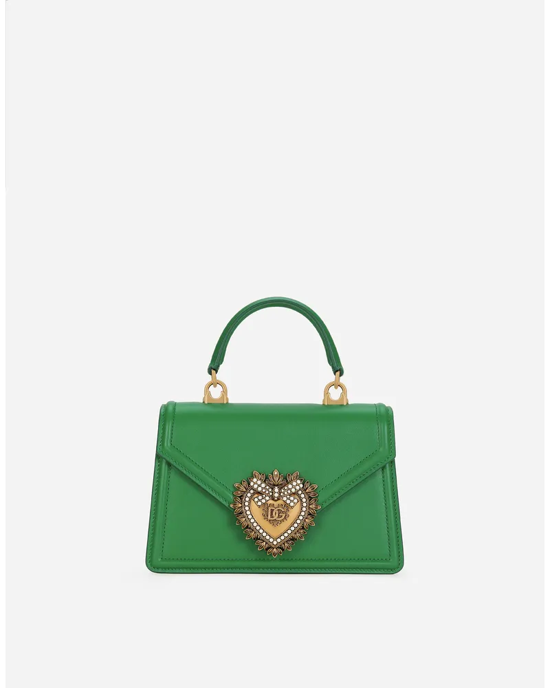 Dolce & Gabbana Top Handle Devotion Piccola - Donna Borse A Spalla E Tracolla Verde Pelle Verde