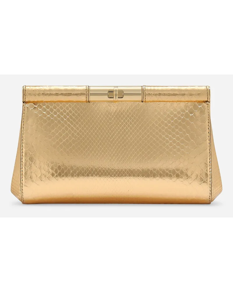 Dolce & Gabbana Borsa A Spalla Marlene Media - Donna Borse A Spalla E Tracolla Oro Oro