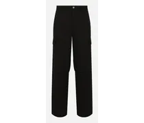 Pantalone Cargo In Cotone - Uomo Pantaloni E Shorts Nero