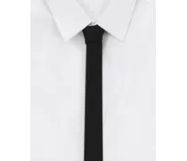 4-cm Silk Satin Blade Tie - Uomo Cravatte E Pochette Blu Tessuto