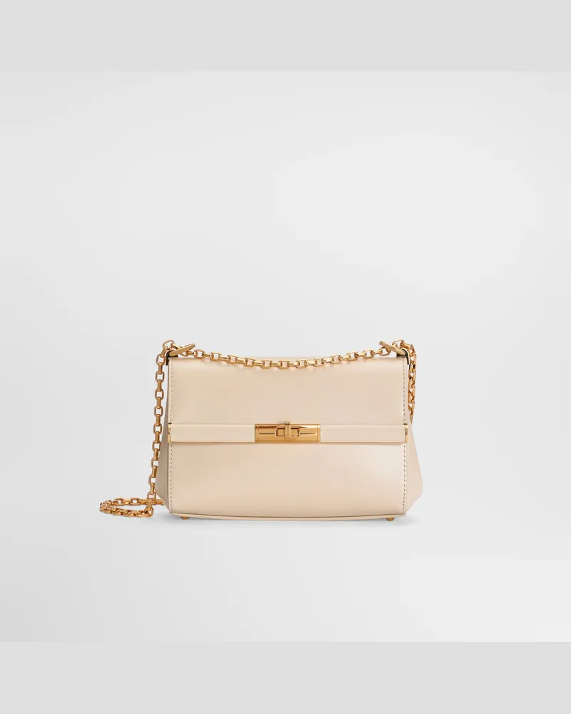 Dolce & Gabbana Borsa A Spalla Marlene In Pelle Di Vitello - Donna Collection Bianco Bianco