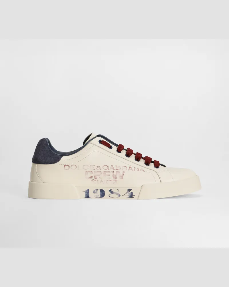 Dolce & Gabbana Sneaker Portofino Light Strobel In Pelle Di Vitello - Uomo Sneaker Multicolore Multicolore