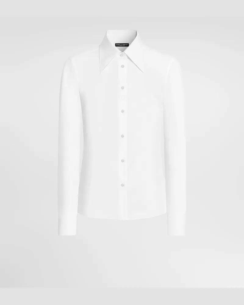 Dolce & Gabbana Camicia In Popeline - Donna Camicie E Top Bianco Bianco