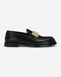 Dolce & Gabbana Mocassino In Pelle Di Vitello Spazzolata - Uomo Driver E Mocassini Nero Pelle Nero