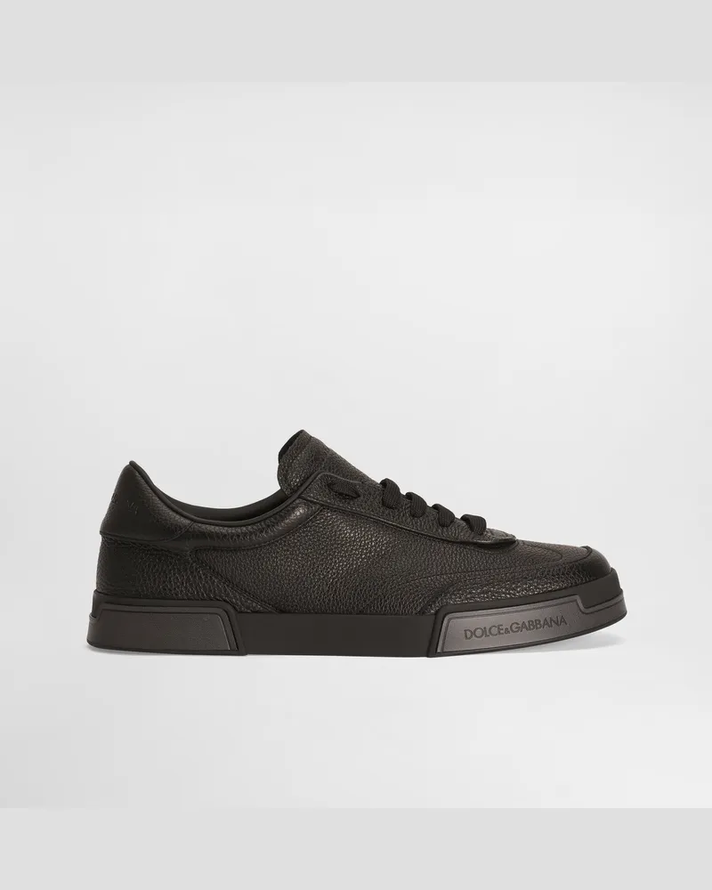 Dolce & Gabbana Scarpa Portofino Yacht In Pelle Di Vitello - Uomo Stringate Nero Nero