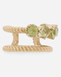 Dolce & Gabbana Orecchino Anna In Oro Giallo 18kt E Peridoti - Donna Orecchini Oro Oro