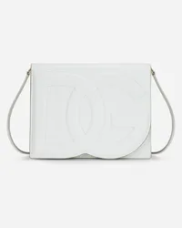 Dolce & Gabbana Borsa A Tracolla Logo In Pelle Di Vitello - Donna Borse A Spalla E Tracolla Bianco Pelle Bianco