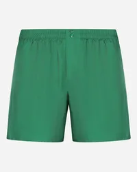 Dolce & Gabbana Shorts In Seta - Uomo Intimo E Loungewear Verde Verde