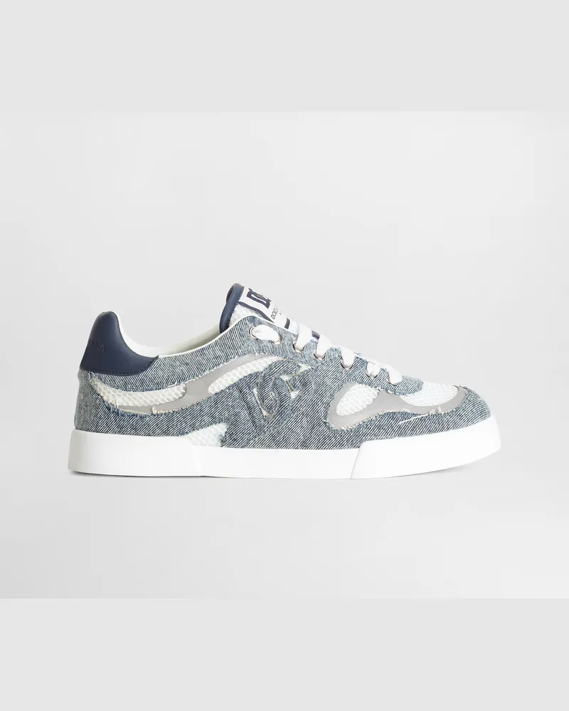 Dolce & Gabbana Sneaker Strobel Portofino Light In Pelle Di Vitello - Uomo Sneaker Bianco Bianco