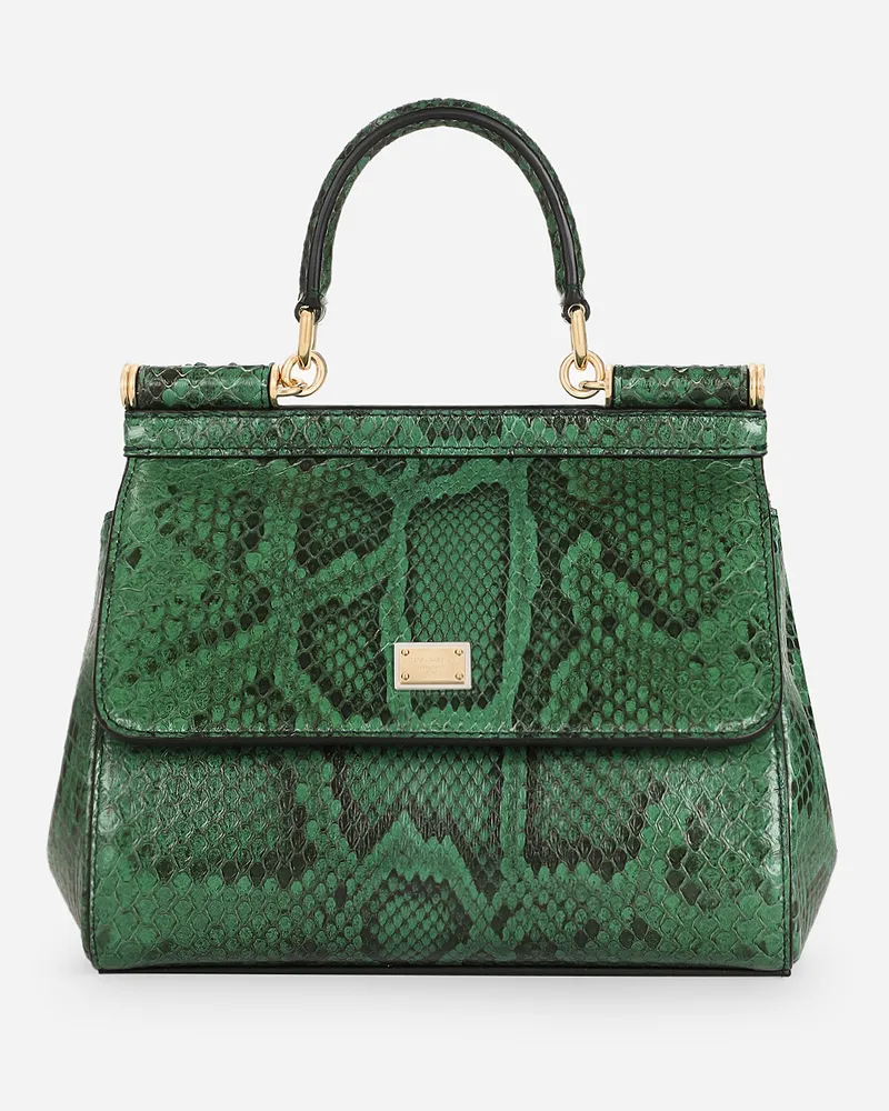 Dolce & Gabbana Borsa A Mano Sicily Media - Donna Borse A Mano Verde Verde