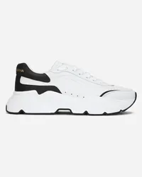 Dolce & Gabbana Daymaster Sneakers In Nappa Calfskin - Uomo Sneaker Nero Pelle Bianco