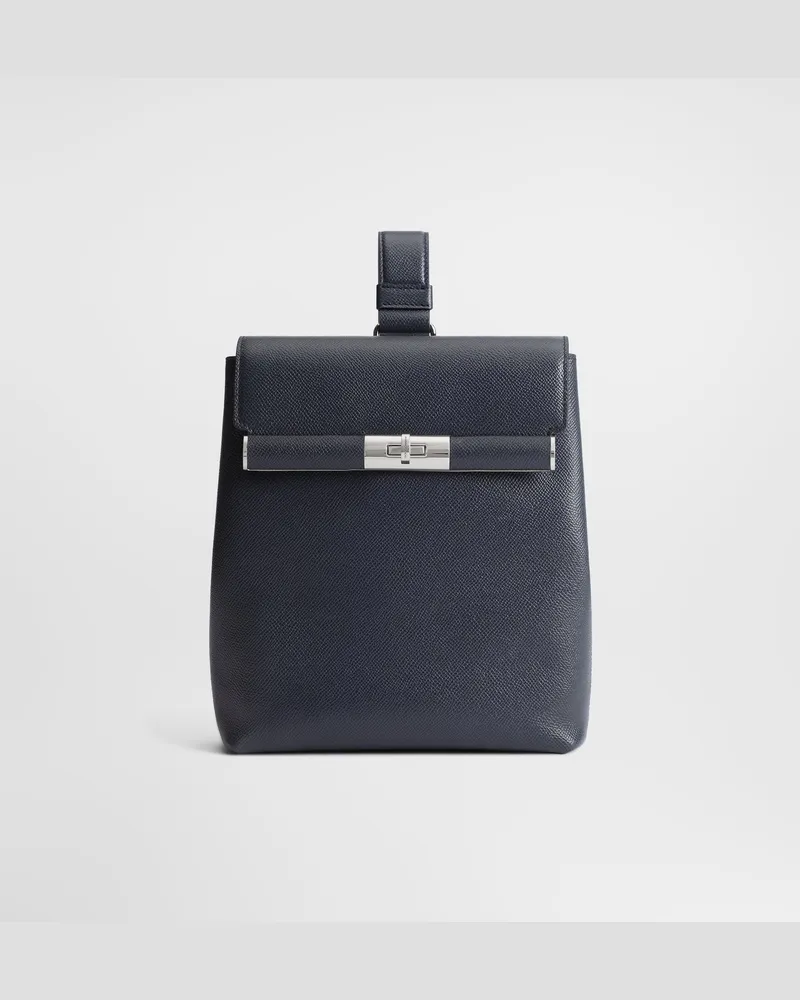 Dolce & Gabbana Borsa A Spalla E Tracolla Marlene In Pelle Di Vitello - Uomo Borse A Tracolla Blu Blu