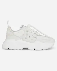 Dolce & Gabbana Sneaker Daymaster In Mix Materiali - Donna Sneaker Bianco Tessuto Bianco