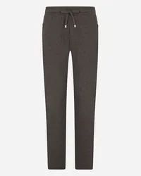 Dolce & Gabbana Cotton Jogging Pants - Uomo Pantaloni E Shorts Grigio Melange