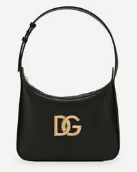 Dolce & Gabbana Borsa A Spalla 3.5 - Donna Borse A Spalla E Tracolla Nero Pelle Nero