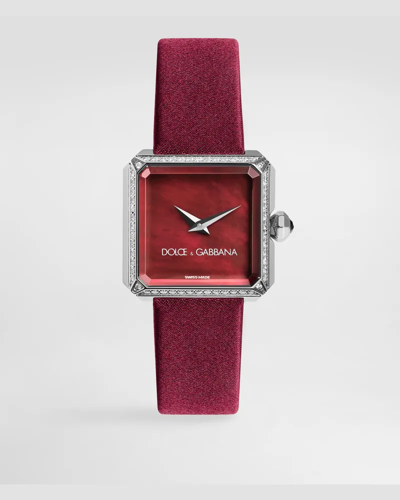 Dolce & Gabbana Sofia Steel Watch With Colorless Diamonds - Donna Orologi Bordeaux Bordeaux