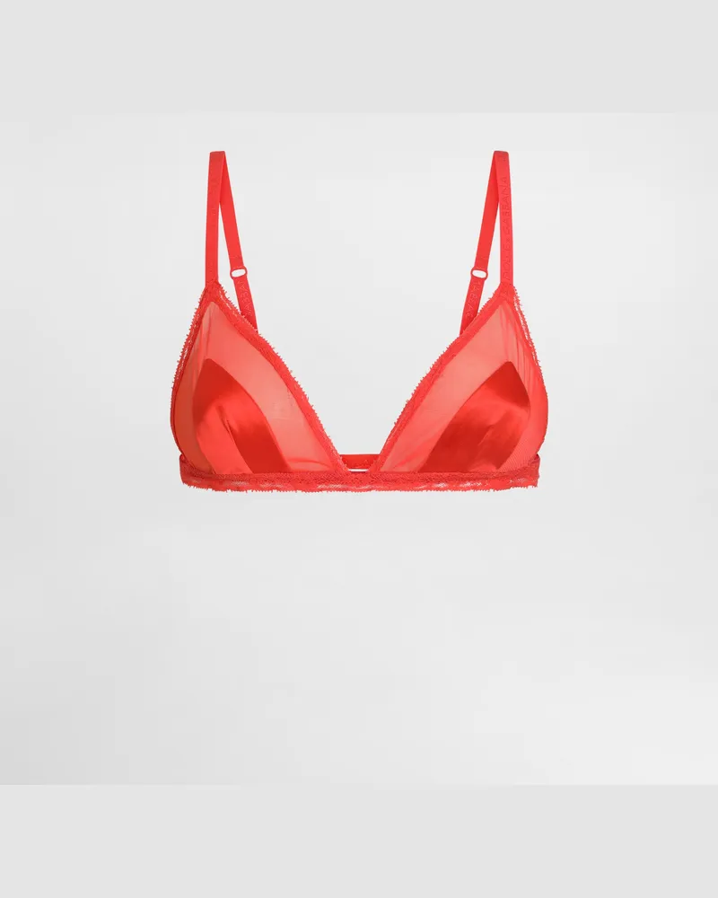 Dolce & Gabbana Reggiseno In Raso - Donna Intimo Arancione Arancione