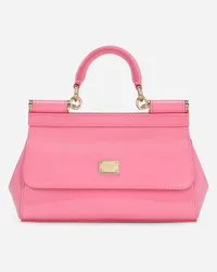 Dolce & Gabbana Borsa Sicily Piccola In Vernice - Donna Borse A Mano Rosa Pelle Rosa