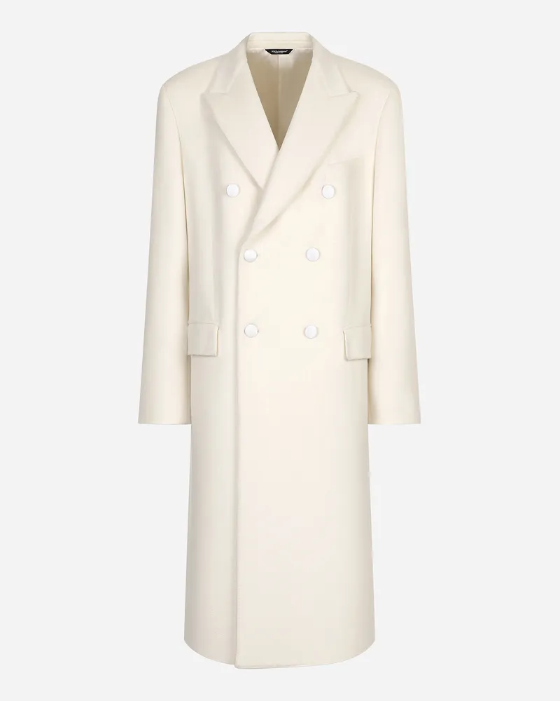 Dolce & Gabbana Cappotto Doppiopetto In Cashmere - Uomo Cappotti E Giubbotti Beige Beige