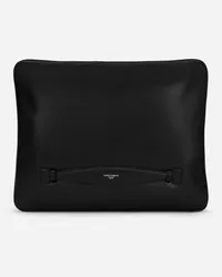 Dolce & Gabbana Borsa A Mano In Nappa - Uomo Portadocumenti E Clutch Nero Pelle Nero