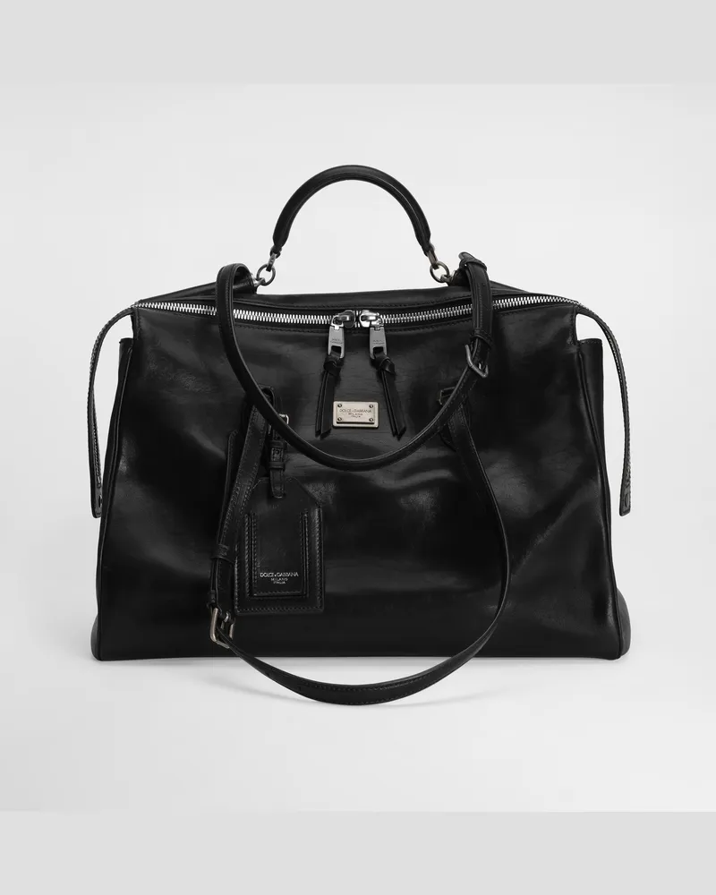 Dolce & Gabbana Borsa Vittoria In Pelle Di Vitello - Uomo Borse A Tracolla Nero Nero