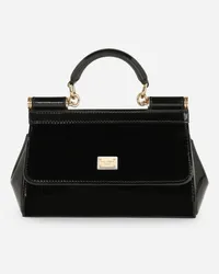 Dolce & Gabbana Borsa A Mano Sicily Piccola - Donna Nero Pelle Nero