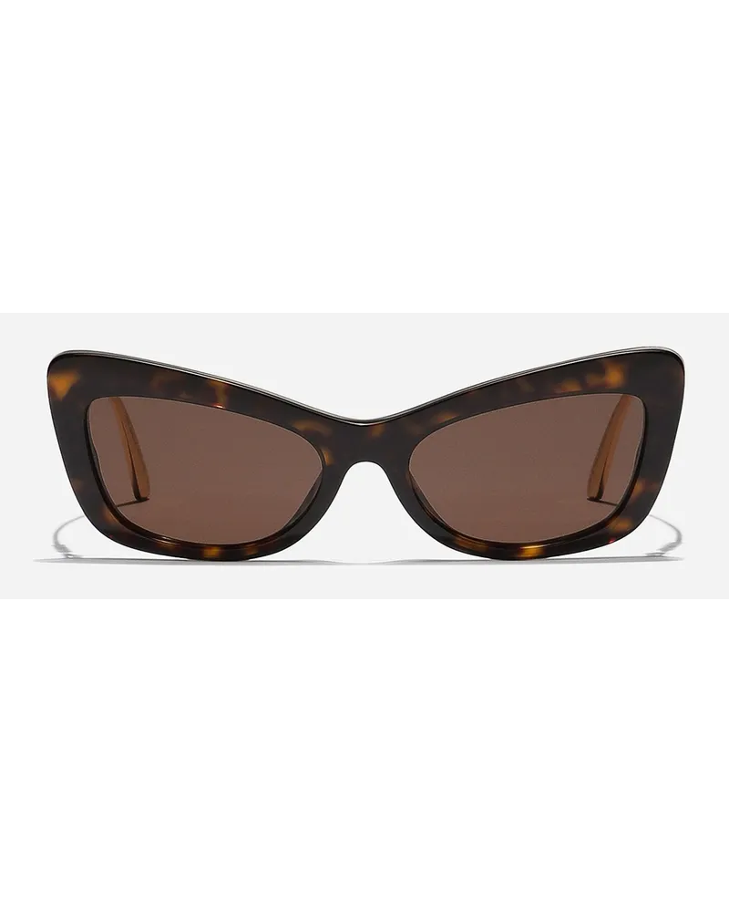Dolce & Gabbana Occhiali Da Sole Dg Crystal - Donna Occhiali Da Sole Marrone Acetato Generic