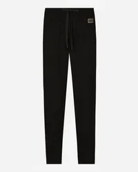 Dolce & Gabbana Pantalone Jogging In Jersey - Uomo Pantaloni E Shorts Nero Nero