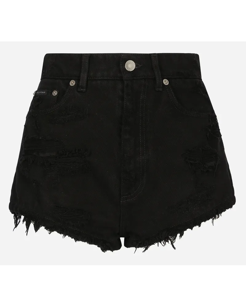 Dolce & Gabbana Denim Shorts - Donna Denim Multicolore Cotone Variante