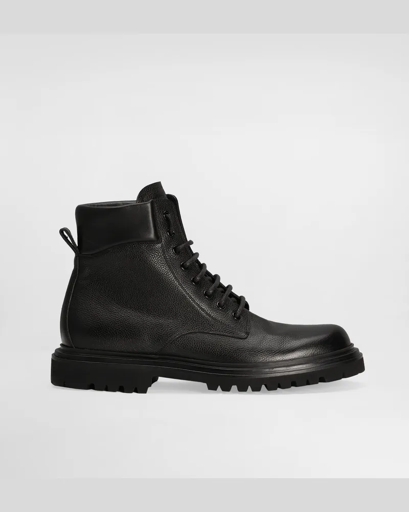 Dolce & Gabbana Stivaletto In Pelle Di Vitello - Uomo Stivali Nero Nero