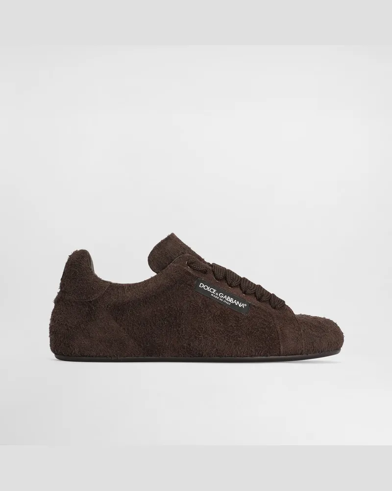 Dolce & Gabbana Portofino Soft In Crosta - Uomo Sneaker Marrone Moro