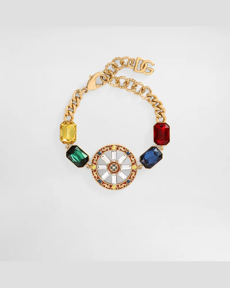 Dolce & Gabbana Bracciale Ruota Carretto - Donna Bijoux Multicolore Metallo Multicolor