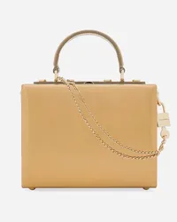 Dolce & Gabbana Borsa A Mano Dolce Box - Donna Borse A Mano Oro Pelle Oro