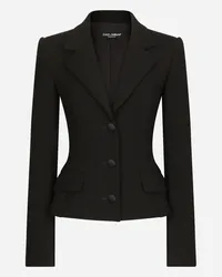 Dolce & Gabbana Giacca Dolce Monopetto In Lana - Donna Giacche E Blazer Nero Lana Nero