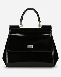 Dolce & Gabbana Borsa A Mano Sicily Media - Donna Borse A Mano Nero Pelle Nero