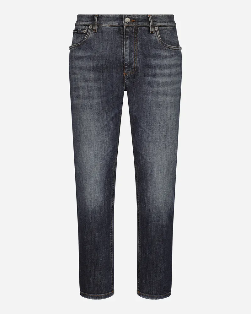 Dolce & Gabbana Jeans Loose In Denim Stretch - Uomo Denim Multicolore Denim Variante