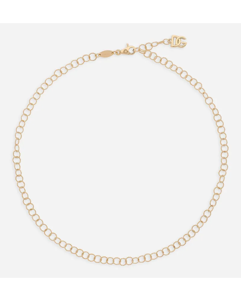 Dolce & Gabbana Collana A Catena In Filo Ritorto E Oro Giallo 18kt - Donna Oro Oro Oro