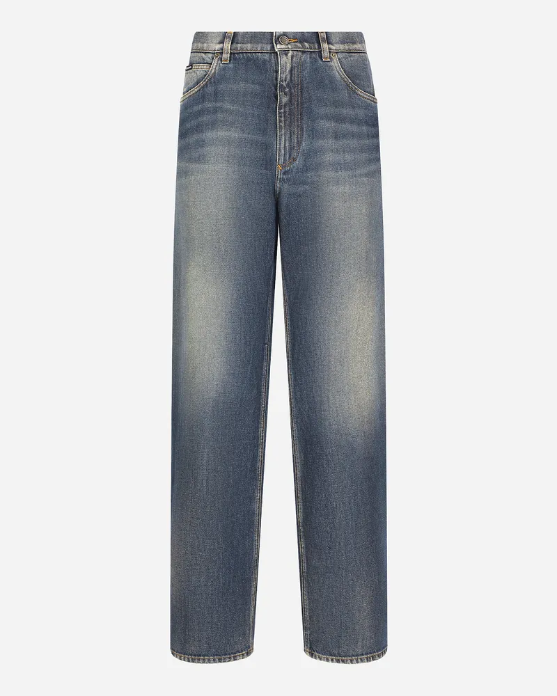Dolce & Gabbana Jeans Over In Denim - Uomo Denim Multicolore Variante