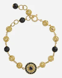 Dolce & Gabbana Bracciale In Oro Con Zaffiri Neri - Donna Bracciali Oro Oro