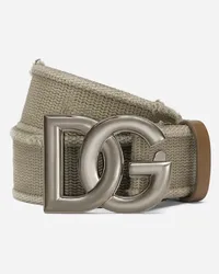 Dolce & Gabbana Cintura Logata - Uomo Cinture Beige Sabbia