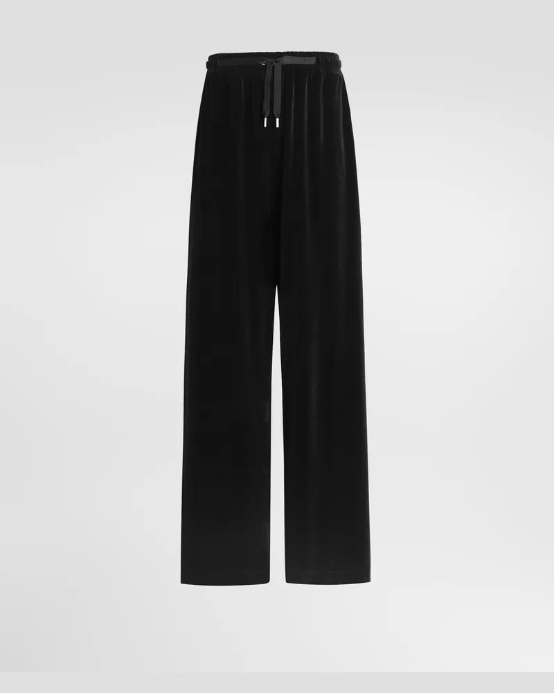 Dolce & Gabbana Pantaloni In Ciniglia - Donna Pantaloni E Shorts Nero Nero