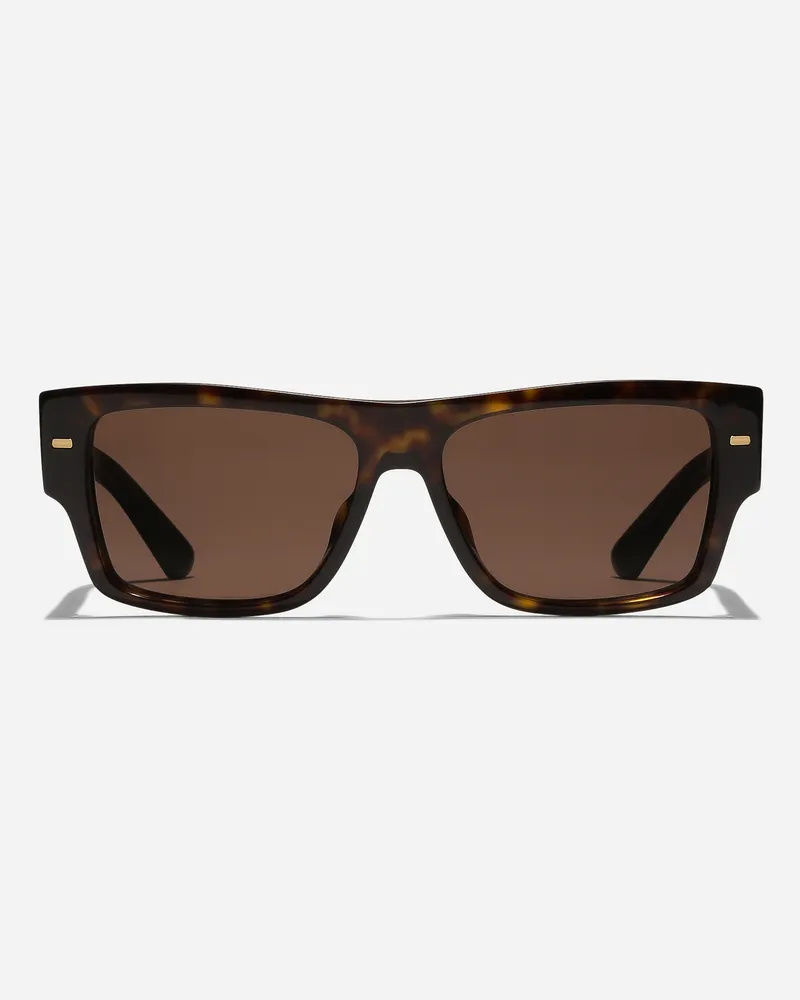 Dolce & Gabbana Occhiali Da Sole Lusso Sartoriale - Uomo Marrone Acetato Generic