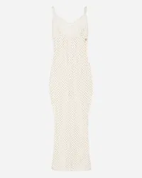 Dolce & Gabbana Abito Sottoveste In Crochet - Donna Abiti Bianco Viscosa Bianco