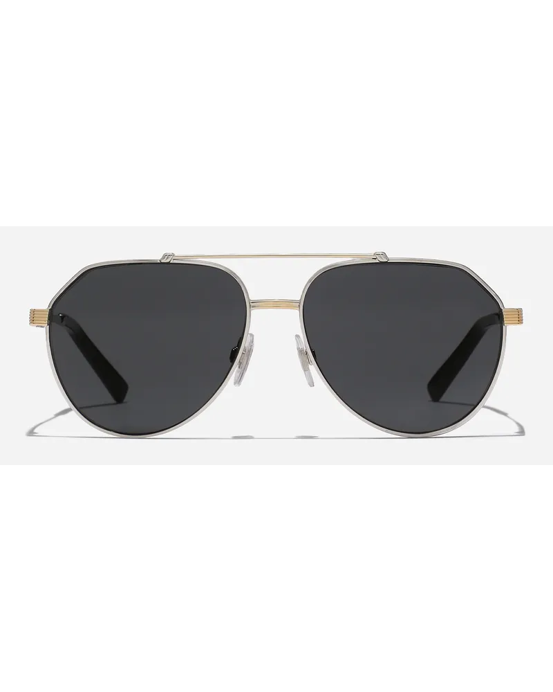 Dolce & Gabbana Gros Grain Sunglasses - Uomo Occhiali Da Sole Nero Generic