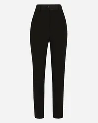 Dolce & Gabbana Pantaloni Tuxedo In Tela Di Lana - Donna Pantaloni E Shorts Nero Nero