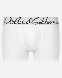 Dolce & Gabbana Boxer Regular Cotone Stretch - Uomo Intimo E Loungewear Bianco Bianco