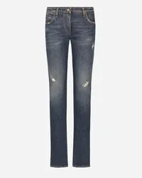 Dolce & Gabbana Jeans Con Fondo A Campana - Donna Denim Multicolore Cotone Variante