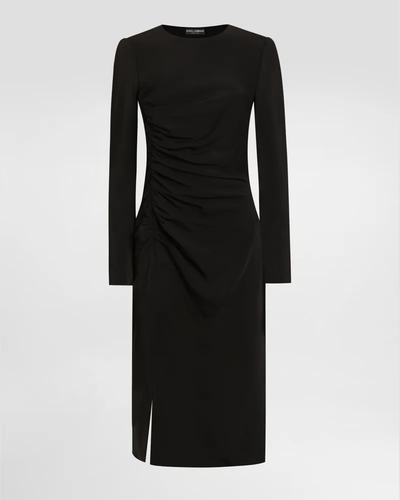 Dolce & Gabbana Abito In Cady Strutturato - Donna Abiti Nero Viscosa Nero