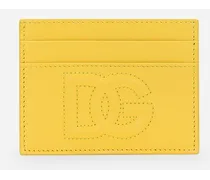 Portacarte Dg Logo - Donna Portafogli E Piccola Pelletteria Giallo Pelle
