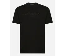 T-shirt Girocollo Con Stampa - Uomo T-shirts E Polo Nero